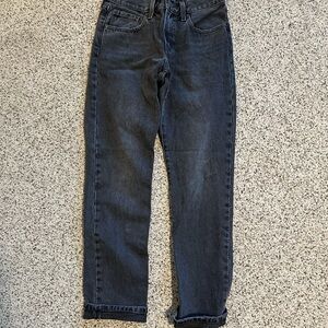 Levi's Dark Blue Ankle & Cropped Jeans